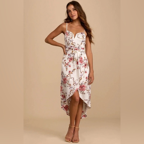 Lulus White Floral Dress - Picture 8 of 8